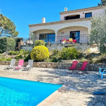 빌라 Magnifique Avec Piscine Vue 사나리쉬르메르