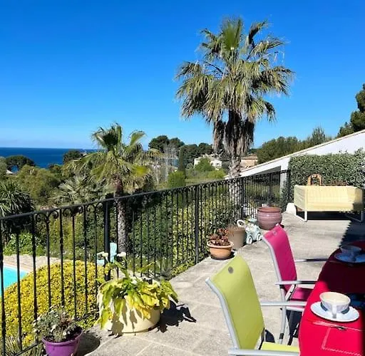 Magnifique Avec Piscine Vue 사나리쉬르메르