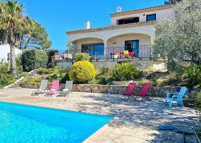 빌라 Magnifique Avec Piscine Vue 사나리쉬르메르